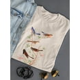 thumbnail image 3 of A Lazuli Finch T-Shirt Women -John James Audubon Designs, Female XX-Large, 3 of 4
