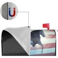 thumbnail image 3 of Horse USA Flag Home Garden Magnetic Mailbox Cover Oversized Mail Cover Letter Post Box 25.5" x 21" for Garden Yard, 3 of 6