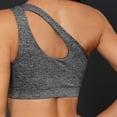thumbnail image 4 of Bigersell Soft Bra Women's One-shoulder Sport Bra Fitness Yoga Quick-drying Shock-proof Vest Running Sport Bra Female Sports Bra for Women Big & Tall Nylon Lace Bra Style 1611, Gray M, 4 of 5