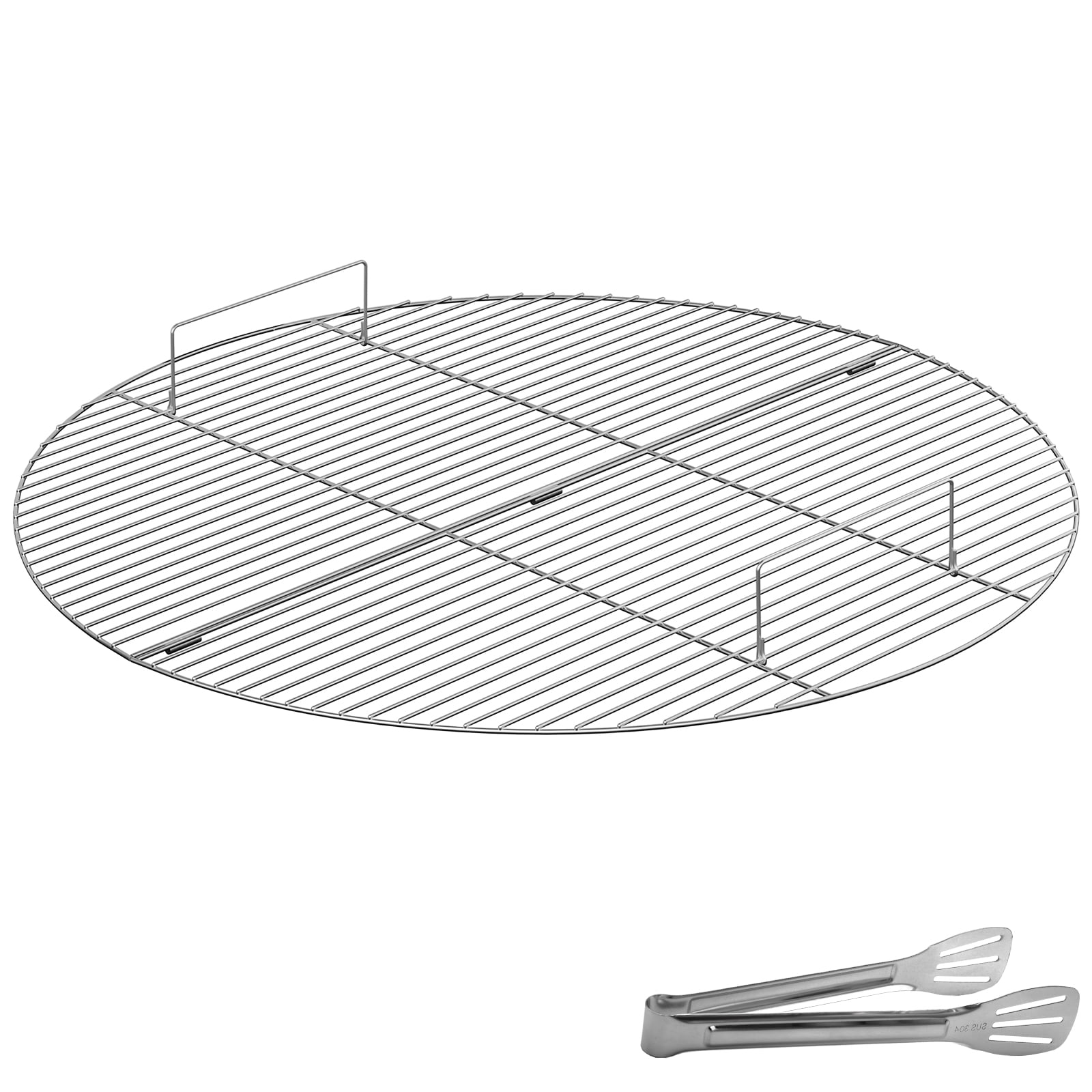 VEVOR Fire Pit Grill Grate, Foldable Round Cooking Grate, Solid