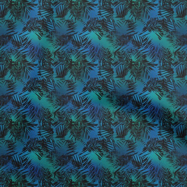 oneOone Georgette Viscose Blue Fabric Abstract Craft Projects Decor Fabric Printed By The Yard 42 Inch Wide