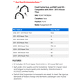 thumbnail image 2 of Front Control Arm and Ball Joint Kit - Compatible with 2004 - 2015 Nissan Titan 2005 2006 2007 2008 2009 2010 2011 2012 2013 2014, 2 of 2