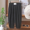 thumbnail image 2 of Splozh Girls Sweatpants Girls Summer Comfortable and Breathable Pants Casual and Versatile Pants Casual Trousers Outdoor Trousers,Black,6-12 Months, 2 of 4