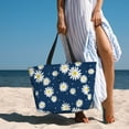 thumbnail image 6 of Balery Daisies Flowers Beach Travel Bag - Water-Resistant, Large Capacity Lightweight Tote with 7 Pockets for Women and Men - Perfect for Beach, Pool, Gym, and Travel, 6 of 7