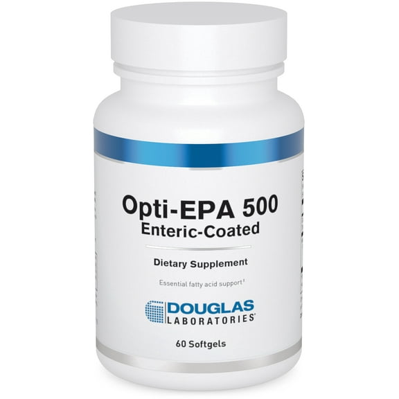 Douglas Laboratories Opti-EPA 500 | Enteric-Coated to Support Brain, Eyes, Pregnancy and Cardiovascular Health | 60 Softgels