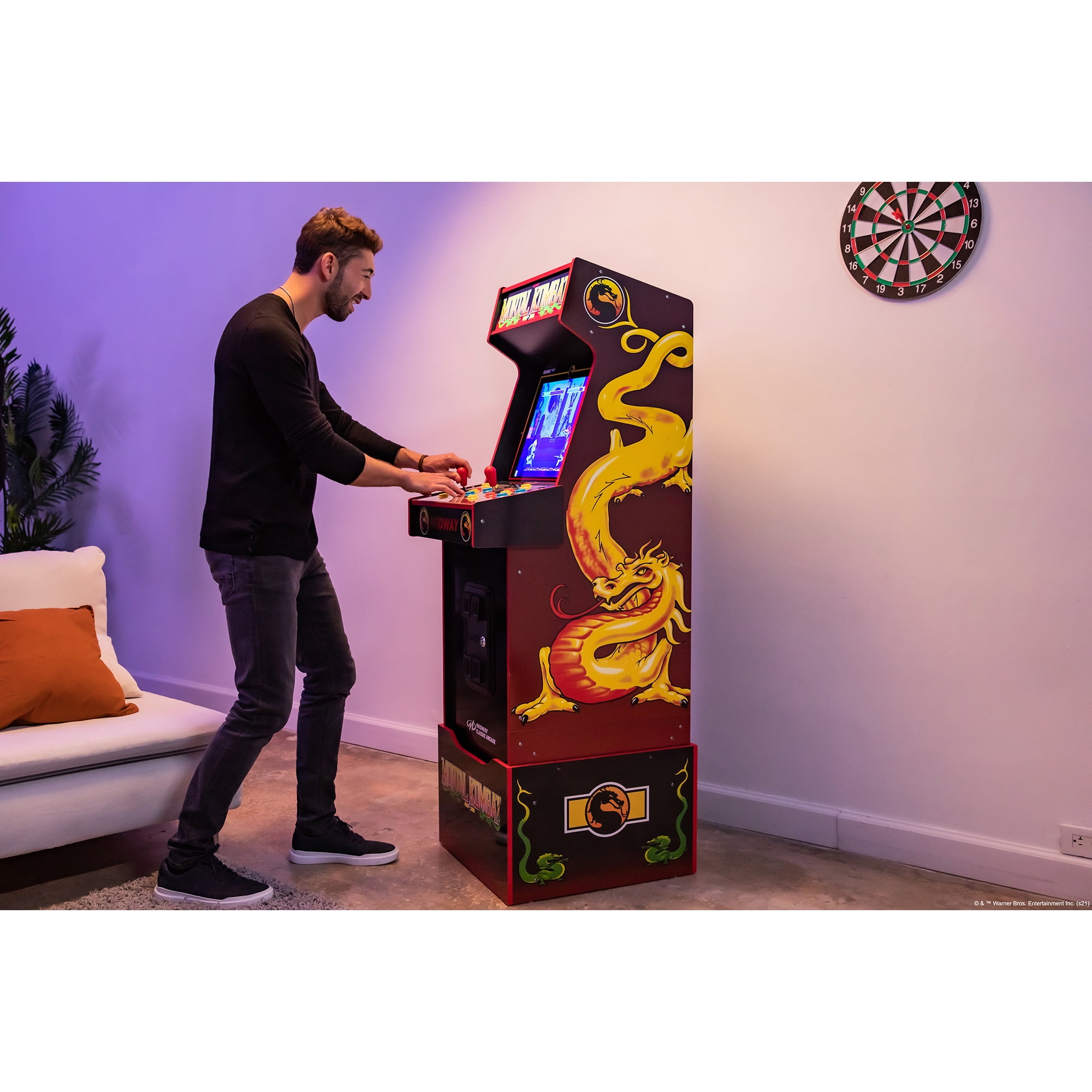  Arcade1Up Mortal Kombat Arcade Machine, Midway Legacy 30th  Anniversary Edition for Home - 14 Classic Games : Toys & Games