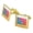 Gold, variant on Break Gender Roles Square Cufflink Set - Silver or Gold