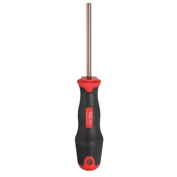 Uxcell PH5 Phillips Screwdriver 7.09" Magnetic Screwdrivers 4.02" Heat-Treated S2 Alloy Steel with Ergonomic Handle for DIY Repairing, Red Brown