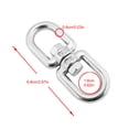 thumbnail image 2 of 2 Pcs Climbing Swivel Hooks Buckles Rotating Connector, 2 of 7