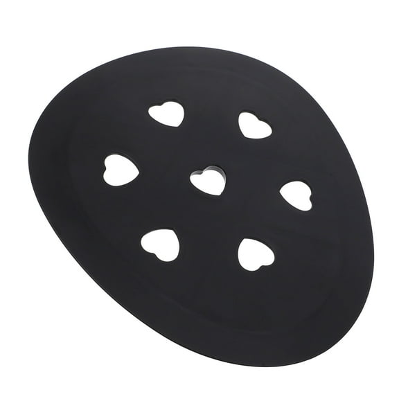 Pretyzoom Shower Cushion Bath Seat Cushion Black Plastic Padded Bath Chair for Elderly 1Set