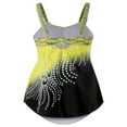 thumbnail image 4 of Maillot de Bain une-Pièce Sans Manches à Col en V pour Femmes, Grande Taille, Bikini à Strass, 4 of 6