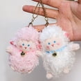 thumbnail image 7 of Plush Keychain, 2pcs/set Magnetic Little Lamb Keychain Korean Style Cartoon Couple Pendants Cute Animal Keyring Bag Charms Car Key Accessories For Women, 7 of 7