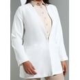 thumbnail image 2 of Ecru - Double-Breasted - Fully Lined - Plus Size Jacket - Alia, 2 of 5