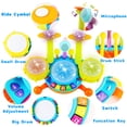 thumbnail image 4 of Batería Cozybuy para niños pequeños de 1 a 3 años con micrófono y luces, 4 of 9