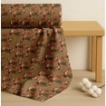 thumbnail image 4 of Soimoi Brown Cotton Cambric Fabric Tree Stump & Fox Animal Decor Fabric Printed Yard 42 Inch Wide, 4 of 7