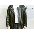 thumbnail image 5 of Mens LEATHER Jacket Vintage Moto Black Motorcycle Biker Wear Zip Punk Worn In Outerwear Hard Rock, 5 of 5