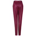 thumbnail image 4 of Aayomet Pantalon en Cuir Taille Haute pour Femmes, Décontracté, Extensible, Rouge m, 4 of 5