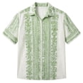 thumbnail image 4 of Mens Dress Shirts Summer Short Sleeve Button Up Notch Collar Relaxed Fit Hoho Floral Print Beach Shirt, 4 of 5