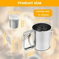 thumbnail image 2 of Stainless Steel Flour Sifter Versatile Baking Flour Sifter Solid Hand Crank Flour Sifter Kit Easy to Use Flour Sifter Cup Set High Efficient Flour Sifter Baking Tool Kit for Kitchens, 2 of 11