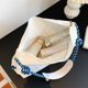 thumbnail image 3 of Bolso de lona para mujer Bolso de mano informal Bordado de moda Embrague femenino (Azul) Likrtyny Para Estrenar, 3 of 6