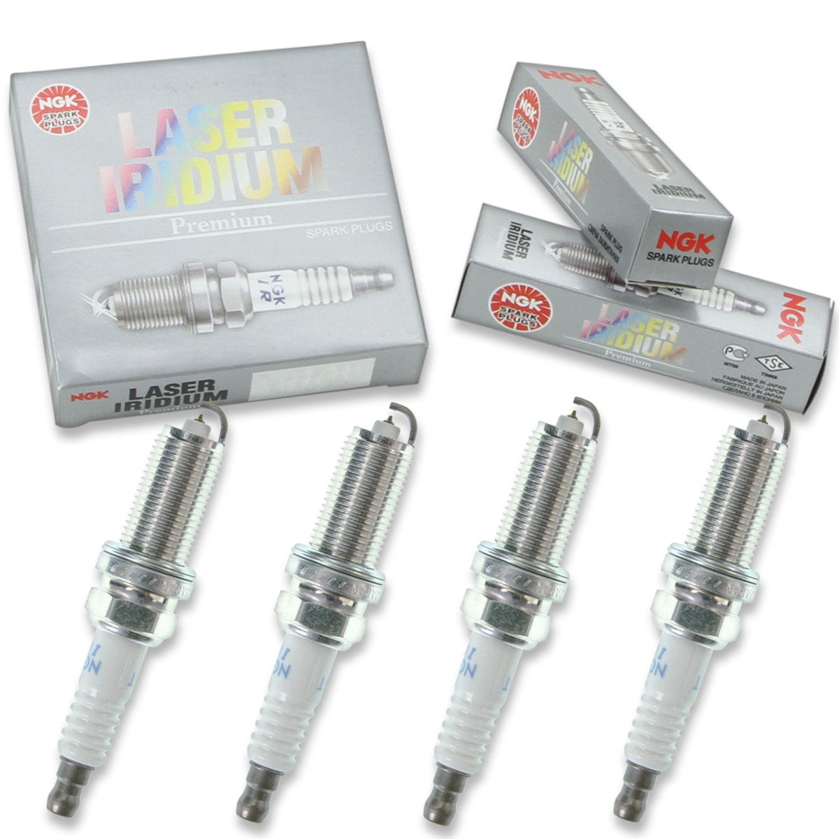 4 pc NGK 96779 Laser Iridium Spark Plugs for 3417 4505 4703 96300 9746 IKH16TT PKH16TT SK16HR11 Ignition Wire Secondary Fits select: 2009-2018 TOYOTA RAV4, 2010-2017 TOYOTA CAMRY