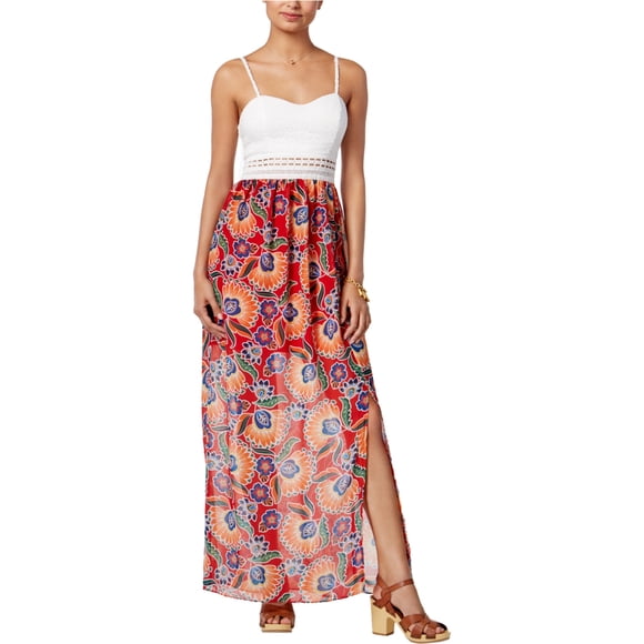 Vestido Maxi Floral BCX con escote corazón para Mujer multicolor
