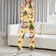 thumbnail image 1 of Conjunto de blusa y pantalón de manga larga con estampado de botones y cuello vuelto para mujer, blusa y pantalón de poliéster para mujer, 1 of 9