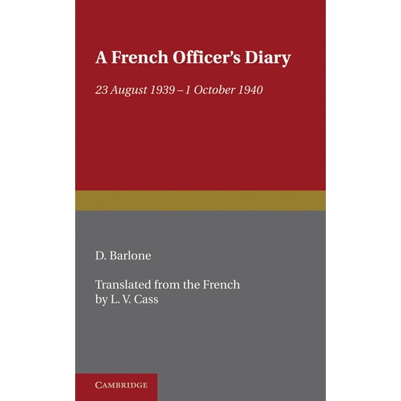 A French Officer's Diary, (Paperback)