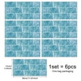 thumbnail image 3 of 6pcs Peel And Stick Wallpaper Backsplash Imitation Wall Tile Stickers Household Pvc Tile Stickers Adhesive Living Room Dining Room Decorative Wall Stickers Wall Panels, Light Blue, 3 of 7