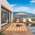 thumbnail image 2 of Thanksgiving Turkey Outdoor Rug 4x6 Ft, Non Slip Washable Area Rug, Fall Orange Farmhouse Plaid Patio Rugs Carpet Runner, Large Floor Mat for Indoor/Outdoor Deck Porch Camping, 2 of 8