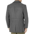thumbnail image 2 of LONDON FOG Men's Car Coats Classic Fit Overcoats for Men Wool Blend Top Coats for Men with Scarf, 2 of 2
