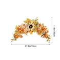 thumbnail image 4 of Taotanxi Fall Artificial Flowers Swag for Autumn Decoration - Orange Sunflowers, Maple Leaf Hanging Floral for Wedding Arch, Garland Wreath, Front Door Wall Decor, Halloween, Thanksgiving, 4 of 7