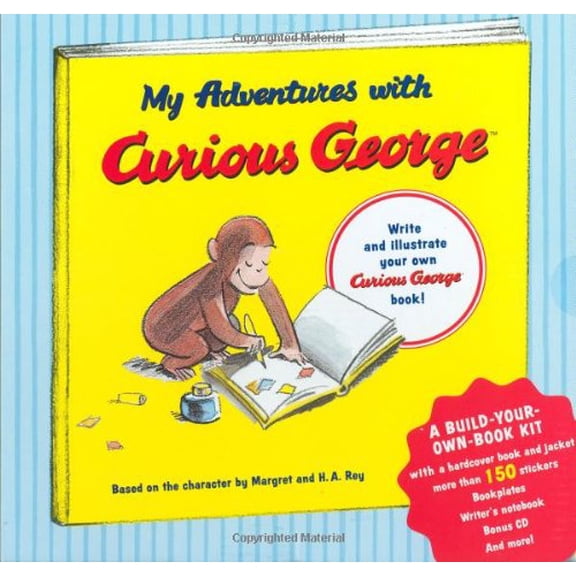 Pre-Owned My Adventures with Curious George: A Build-Your-Own-Book Kit [With CD (Audio)] (Hardcover) 0547226748 9780547226743