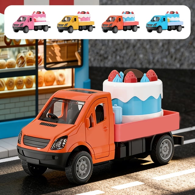 Sentmoon Car Toy Toy Children's Boy Simulation Toy Car Model Cake Ornament Stall Toy Creative Mini Car Decor Gift Preschool Playset Imaginative DIY Play for Celebration Child Development