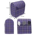 thumbnail image 4 of Violet Stand Mixer Cover, Scottish Associated Monochromatic Geometric Violescent Tartan Pattern, Kitchen Appliance Organizer Bag Cover with Pockets, 5 Quarts, Pale Purple and Lavender, by Ambesonne, 4 of 4