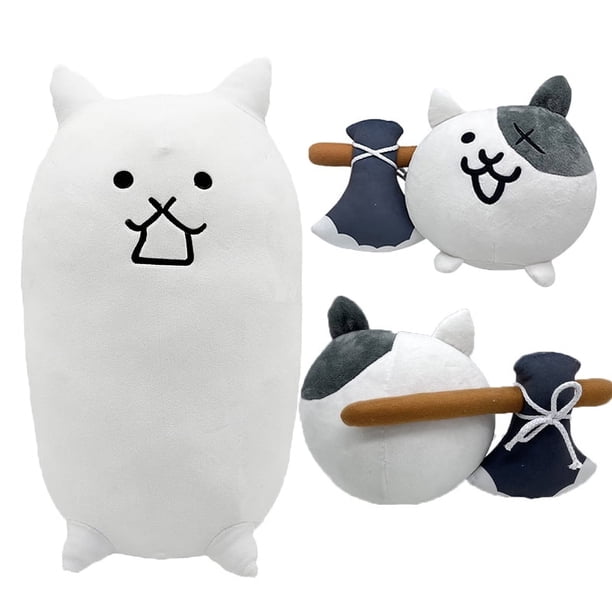 Nyanko-muñeco de peluche de gran guerra para niños, juguete de animales de Anime, gatos de batalla, regalos de cumpleaños y Navidad