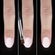 thumbnail image 3 of Set de 3 pinceles para limpieza de nail art Gemsanva, planos, ovalados y angulados, 3 of 7