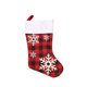 thumbnail image 1 of Billuyoard Bolsas de Navidad con estampado de copos de nieve, almacenamiento de dulces, calcetines de rejilla negros rojos de Navidad, contenedor de estilo Kits de decoración para fiestas Billuyoard HA069963-00, 1 of 6