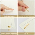 thumbnail image 5 of Uxcell 200 PCS Paper Brass Fasteners Split Pins Pastel Mini Metal Brads, Purple, 8 x 15 mm, 5 of 6