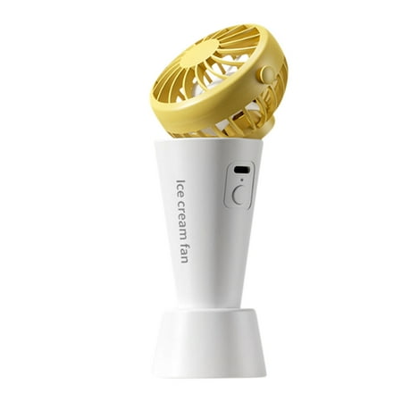 

RKSTN Hand Held Fan Airplane Essentials 2023 New Ice Cream USB Charging Mini Portable Handheld Small Fan Mute Lightning Deals of Today - Summer Savings Clearance on Clearance