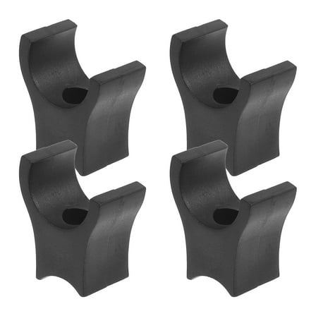 AURARMLET Wheelchair Leg Strap Drive Wheelchair Parts Black ABS Plastic 4Pcs