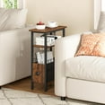 thumbnail image 2 of Narrow Side Table for Small Spaces, Slim End Table 3 Tier, Skinny Nightstand with Drawer, Sofa Beside Table with Storage Shelf for Living Room Bedroom, 2 of 16