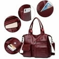 thumbnail image 3 of Women Casual Crossbody bags PU Leather Shoulder Bags Multi Pocket Handbags, 3 of 7