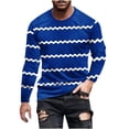 thumbnail image 1 of Blusas y camisas de manga larga con cuello redondo para hombre, blusa informal de moda con estampado de cuello redondo y manga larga, blusa estampada para hombre, blusa de poliéster, 1 of 4
