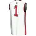 thumbnail image 3 of Youth GameDay Greats #1 White Georgia Bulldogs Lightweight Basketball Jersey, 3 of 4