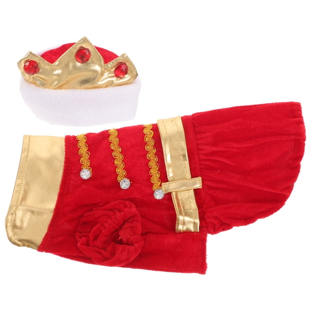 unbranded 1Jgo Ropa Roja Para Perro Con Detallado Disfraz Para Fiestas Y Cosplay