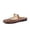 Chocolate, variant on Java Casual Womens Jelly Flats with Adjustable Strap, Closed Toe Mary Janes Mule Design, Waterproof Jelly Sandals for Women