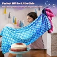 thumbnail image 5 of Catalonia Mermaid Tail Blanket, Ultra Soft Cozy Fleece Fish Tail Snuggly Blanket, Gift for Girls, Kids, Toddlers, Teens, 5 of 7