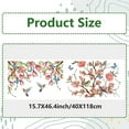 thumbnail image 2 of 46x15/116x38cm Tree Branch Window Clings Double Sided Hummingbirds Butterfly Window Decals Spring Flower Window Stickers Non Adhesive Static Vinyl Film for Sliding Door Prevent Bird Strike Colorful, 2 of 9