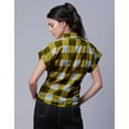 thumbnail image 3 of Moomaya Printed Button-Up Shirt For Women, Short Sleeve Collared Blouses With Pockets, 3 of 8